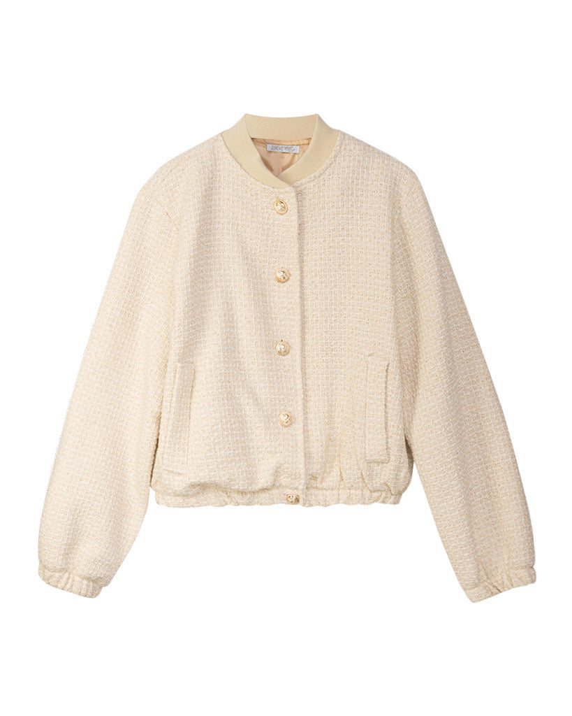 TWEEDJACKE PERLENZAUBER BEIGE