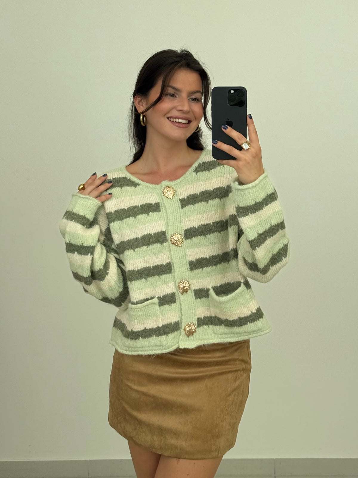 CARDIGAN GREEN LOVE
