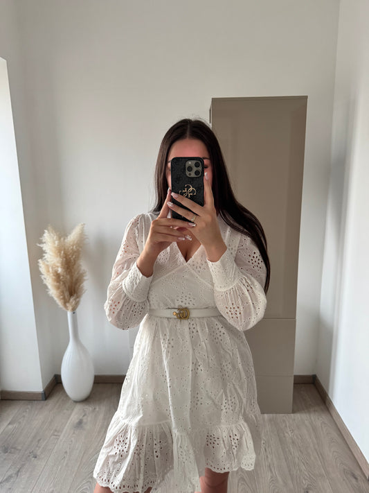 DRESS WHITE EMBROIDERY