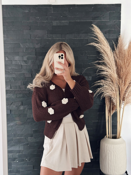 CARDIGAN ROSÉ SCHOKO