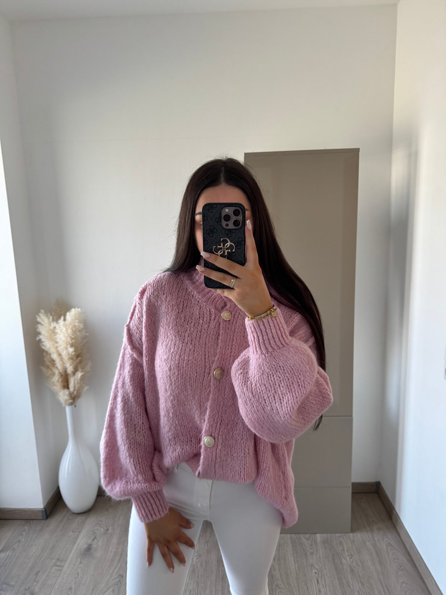 CARDIGAN OVERSIZE ROSA