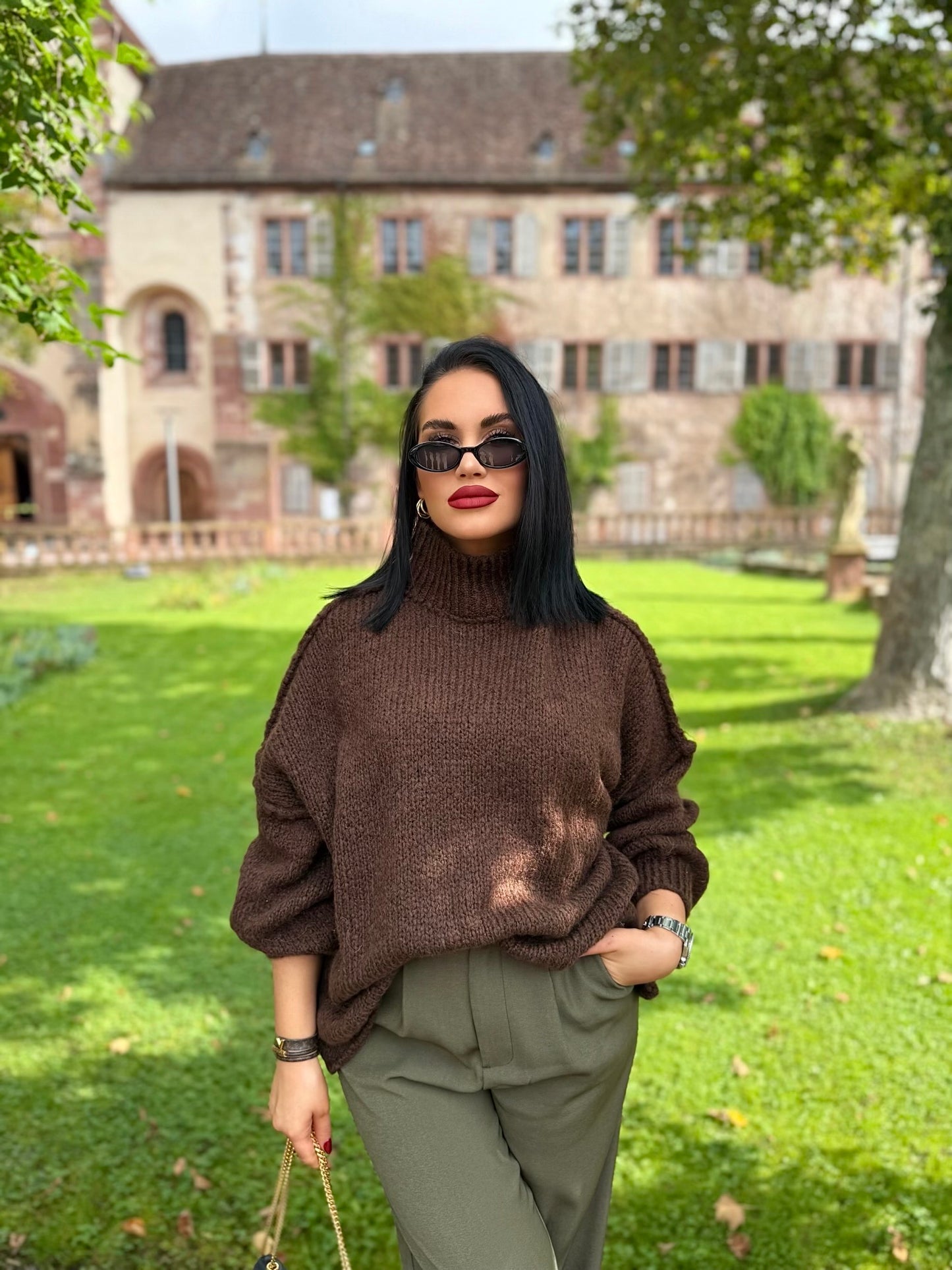 PULLOVER COZY OVERSIZE SCHOKO