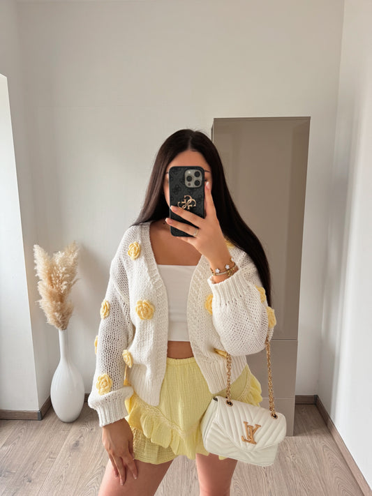 CARDIGAN SUMMER ROSÉ GELB