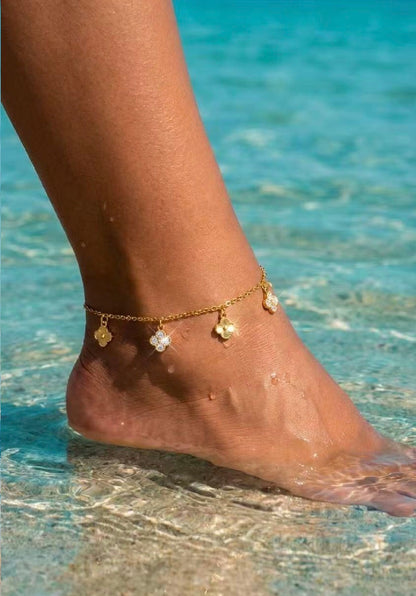 FUẞKETTE KLEEBLATT GOLD