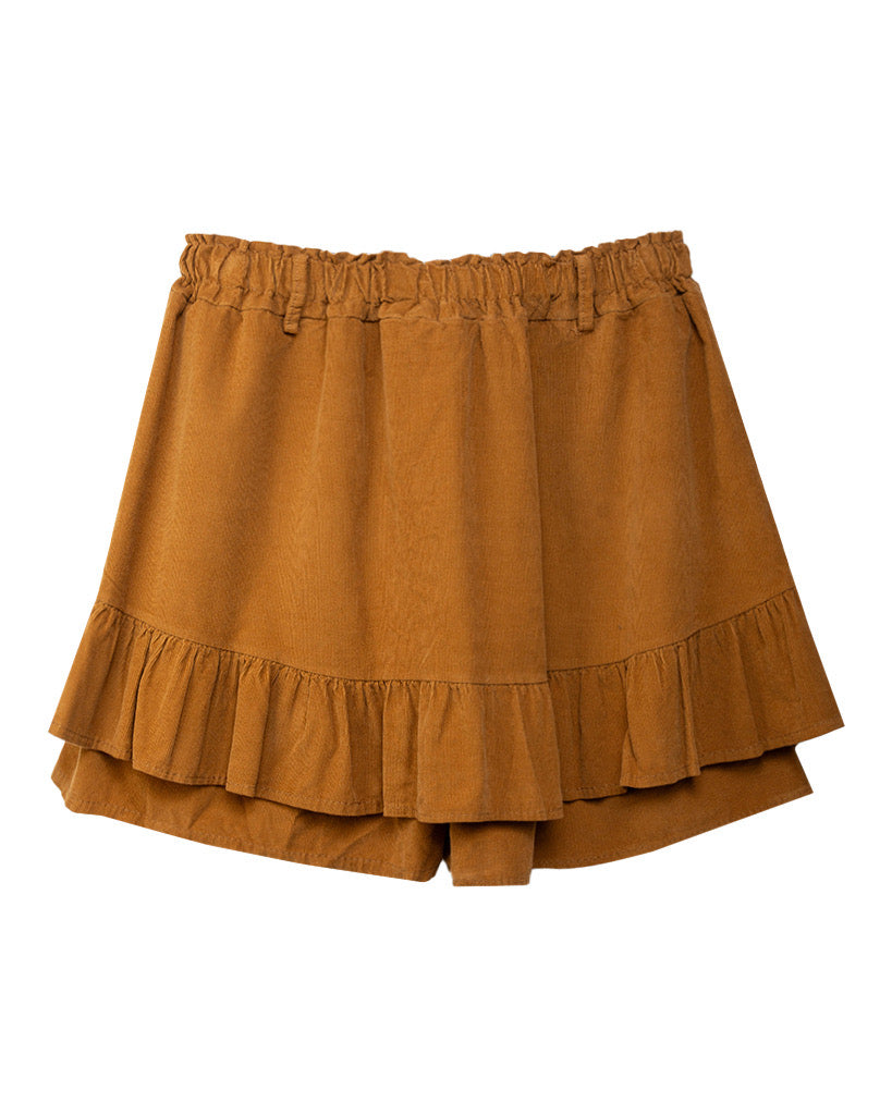 SHORTS AMBER FRILL CORD