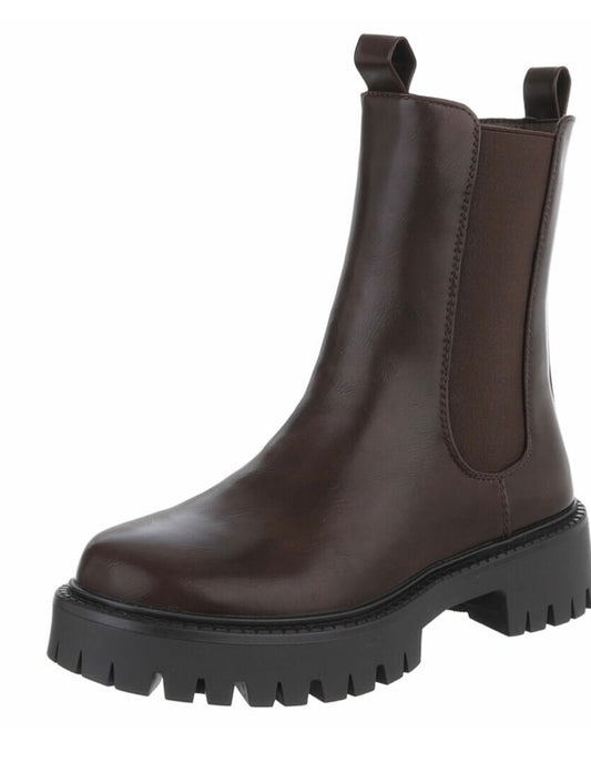 CHELSEA BOOTS CHUNKY BROWN