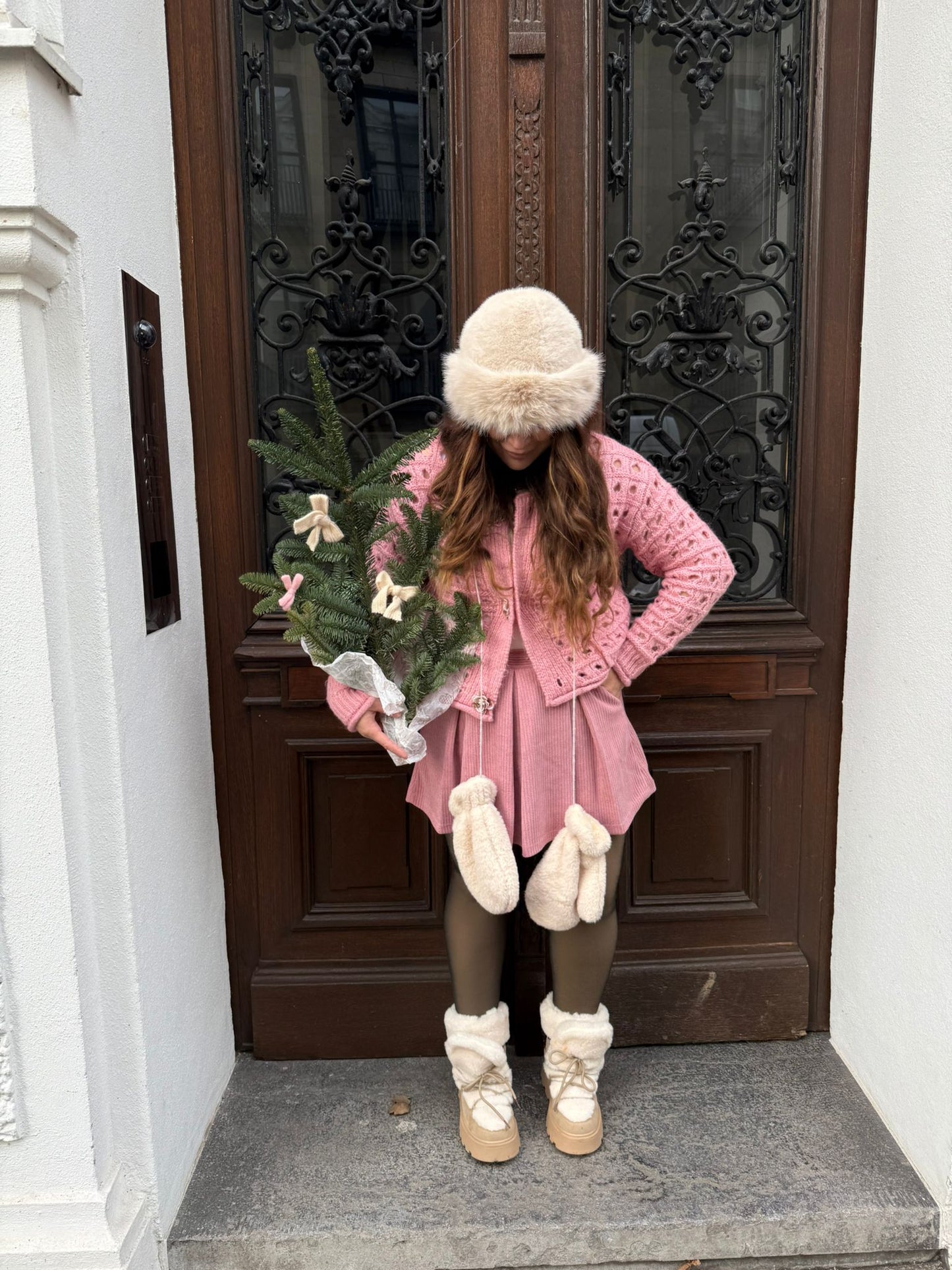 CARDIGAN FLOWER ROSA