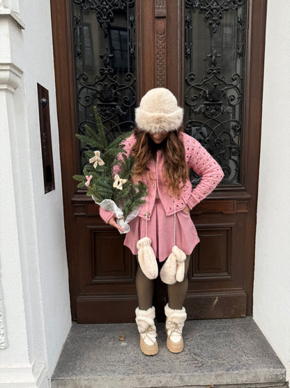 CARDIGAN FLOWER ROSA