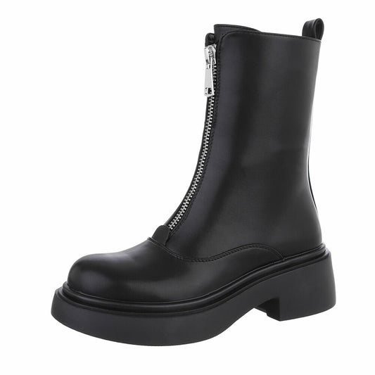 STIEFELETTE URBAN ZIP BLACK