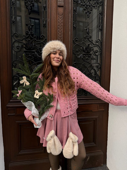 CARDIGAN FLOWER ROSA