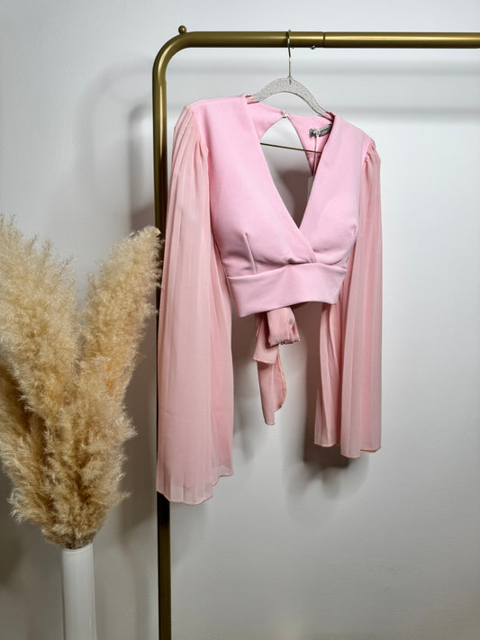 CROP BLUSE ROSA