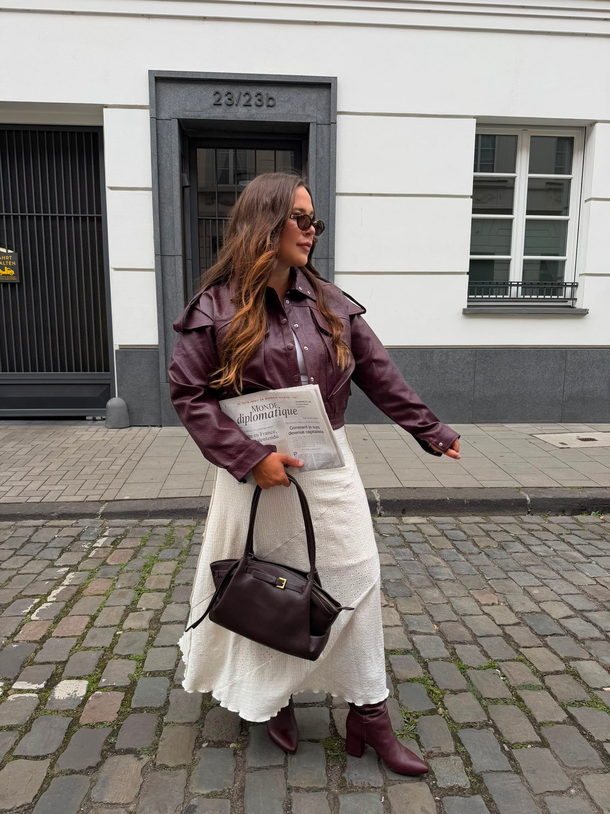 LEDERJACKE RUBI BORDEAUX