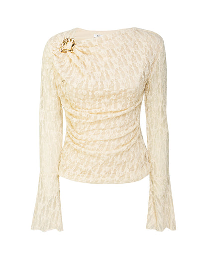 OBERTEIL LACE SLEEVE NUDE