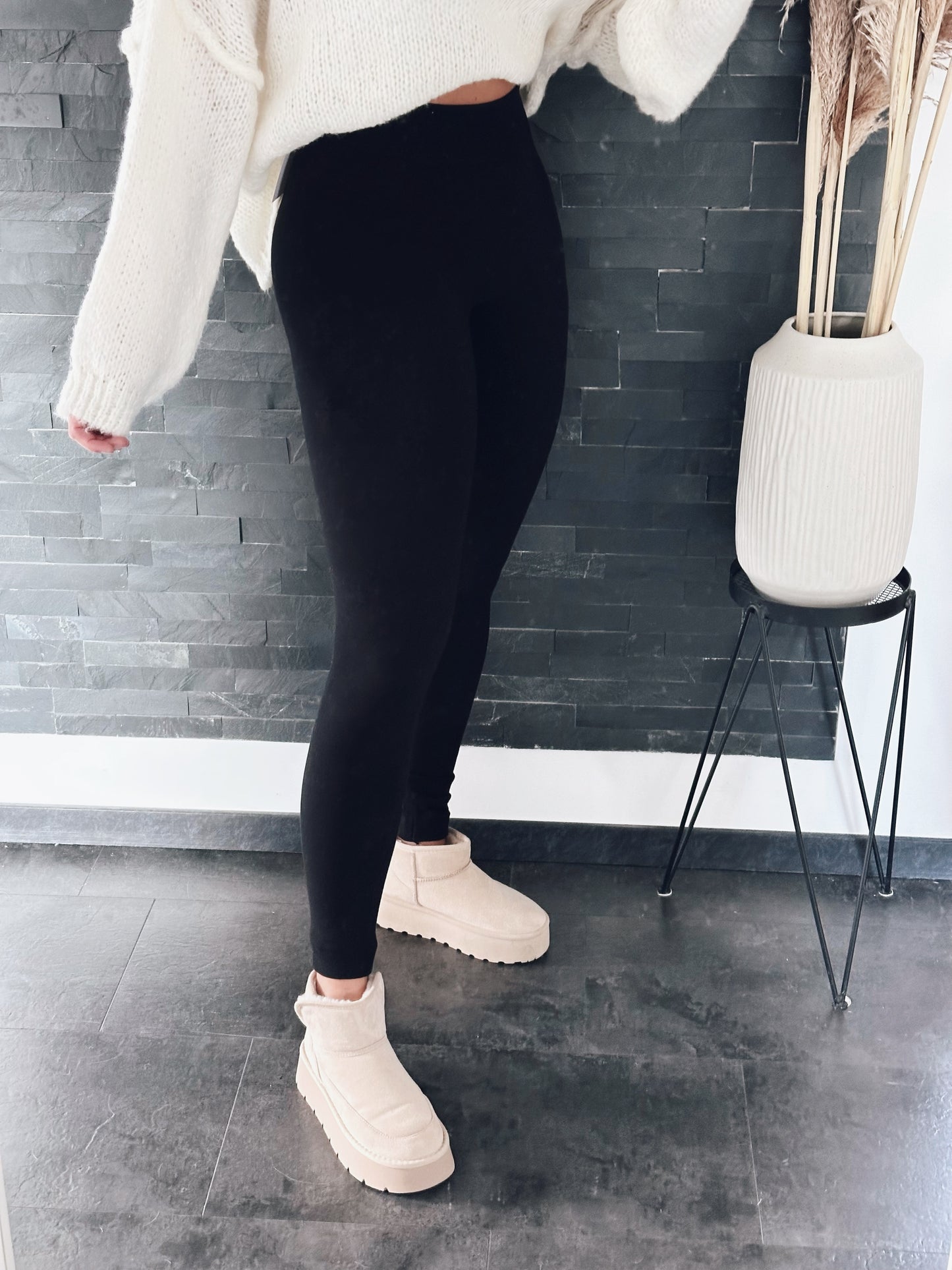 LEGGINGS HIGH QUALITY SCHWARZ