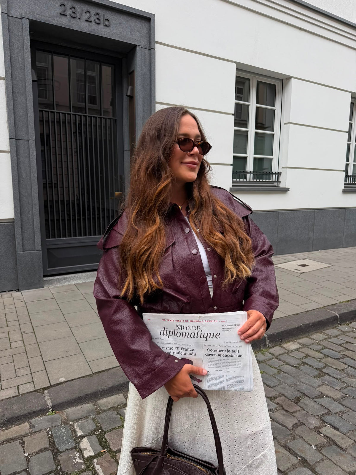 LEDERJACKE RUBI BORDEAUX