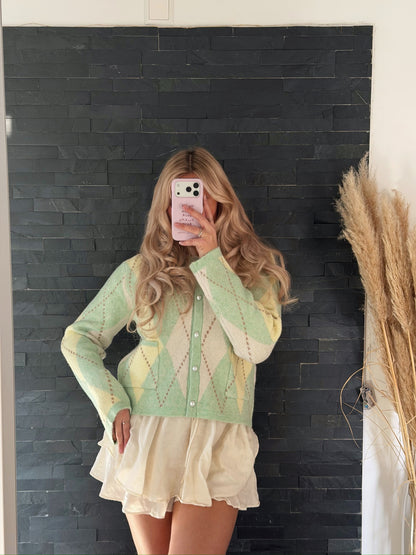 CARDIGAN MATCHA LOVE