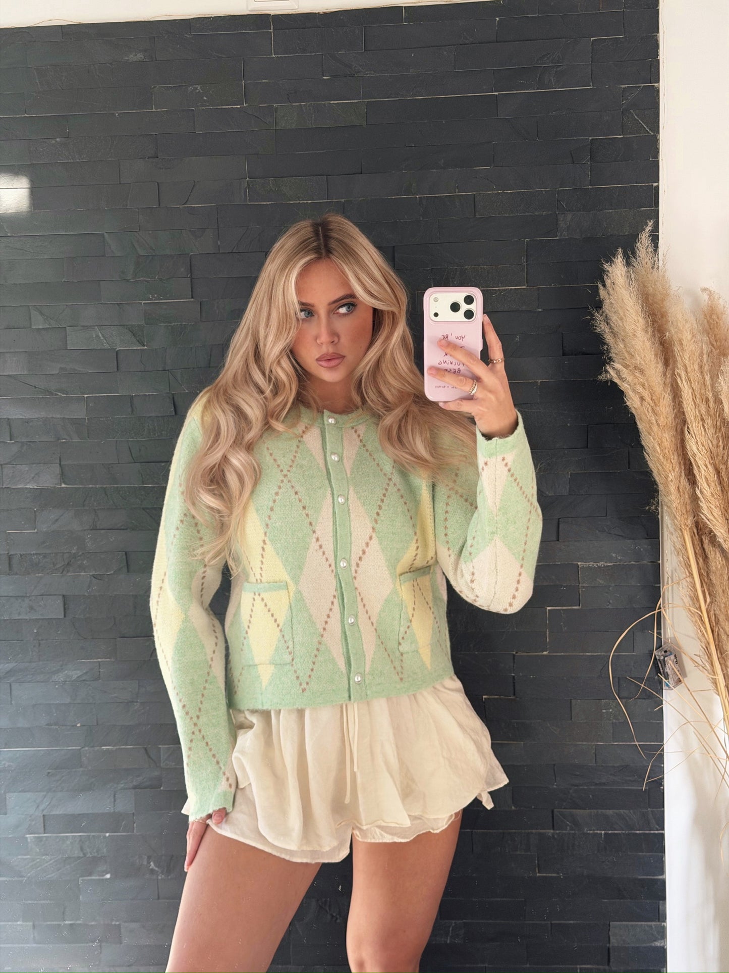 CARDIGAN MATCHA LOVE