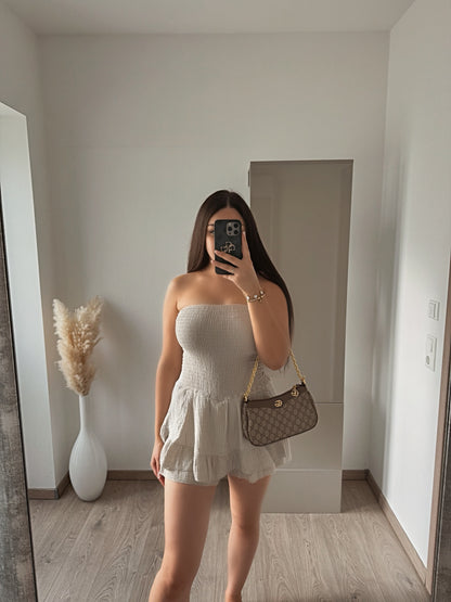 MUSSELIN JUMPSUIT BEIGE DREAM