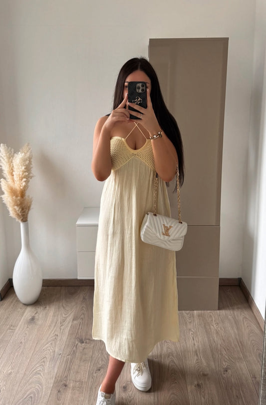 MUSSELIN KLEID LINA