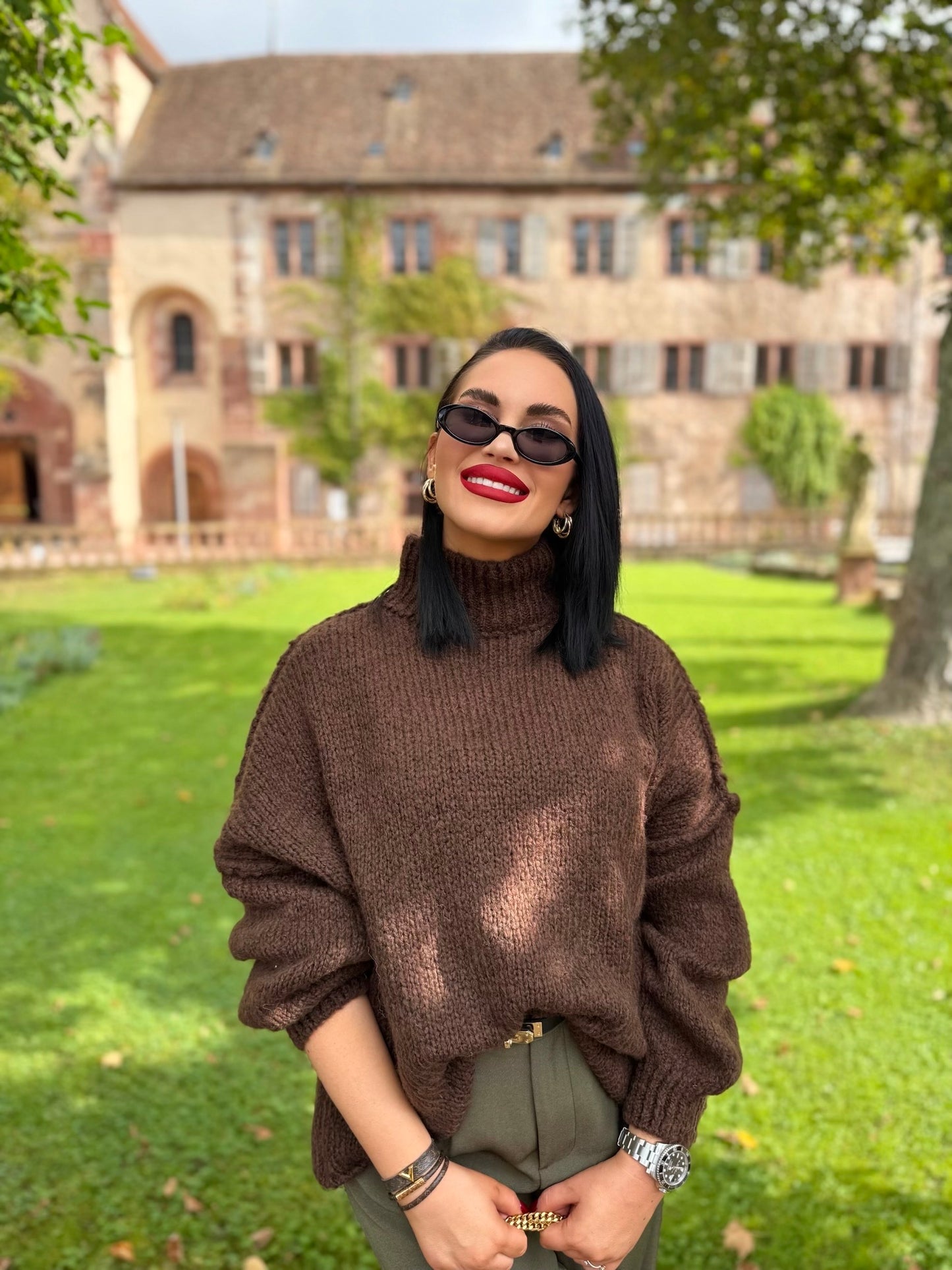 PULLOVER COZY OVERSIZE SCHOKO