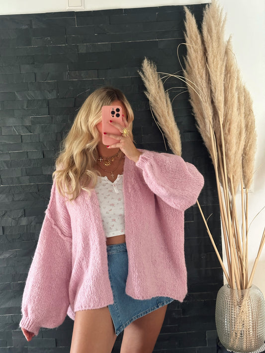 CARDIGAN ROSA LOVE
