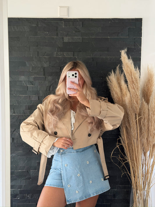TRENCHCOAT CROPPED CLASSY
