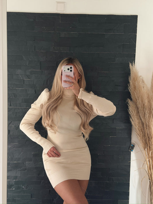 STRICKKLEID BEIGE
