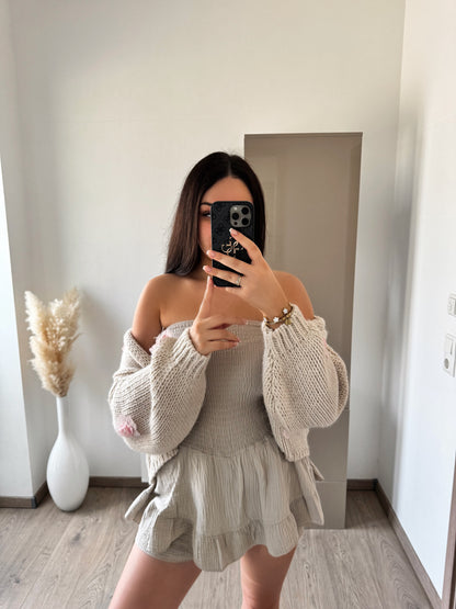 MUSSELIN JUMPSUIT BEIGE DREAM