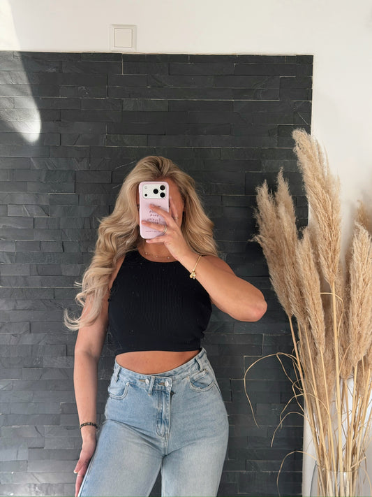 CROP TOP BASIC MIDNIGHT