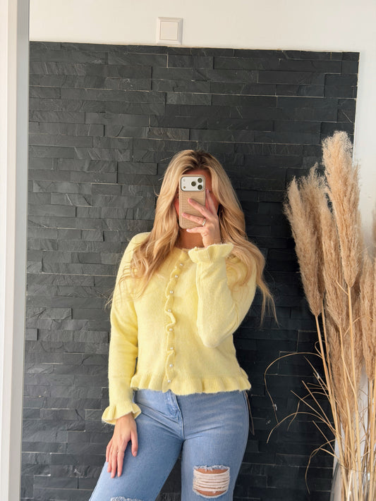CARDIGAN LUNA GLOW GELB