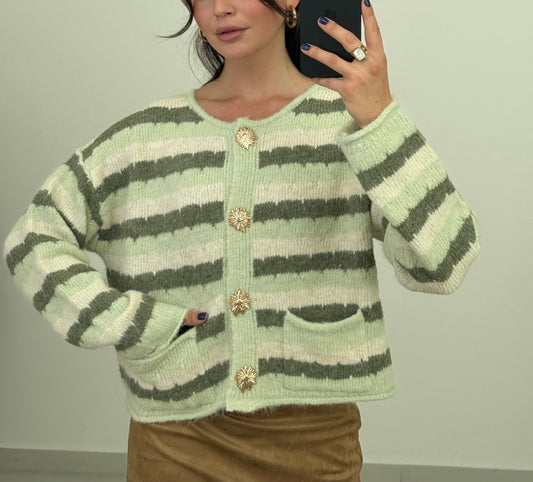 CARDIGAN GREEN LOVE