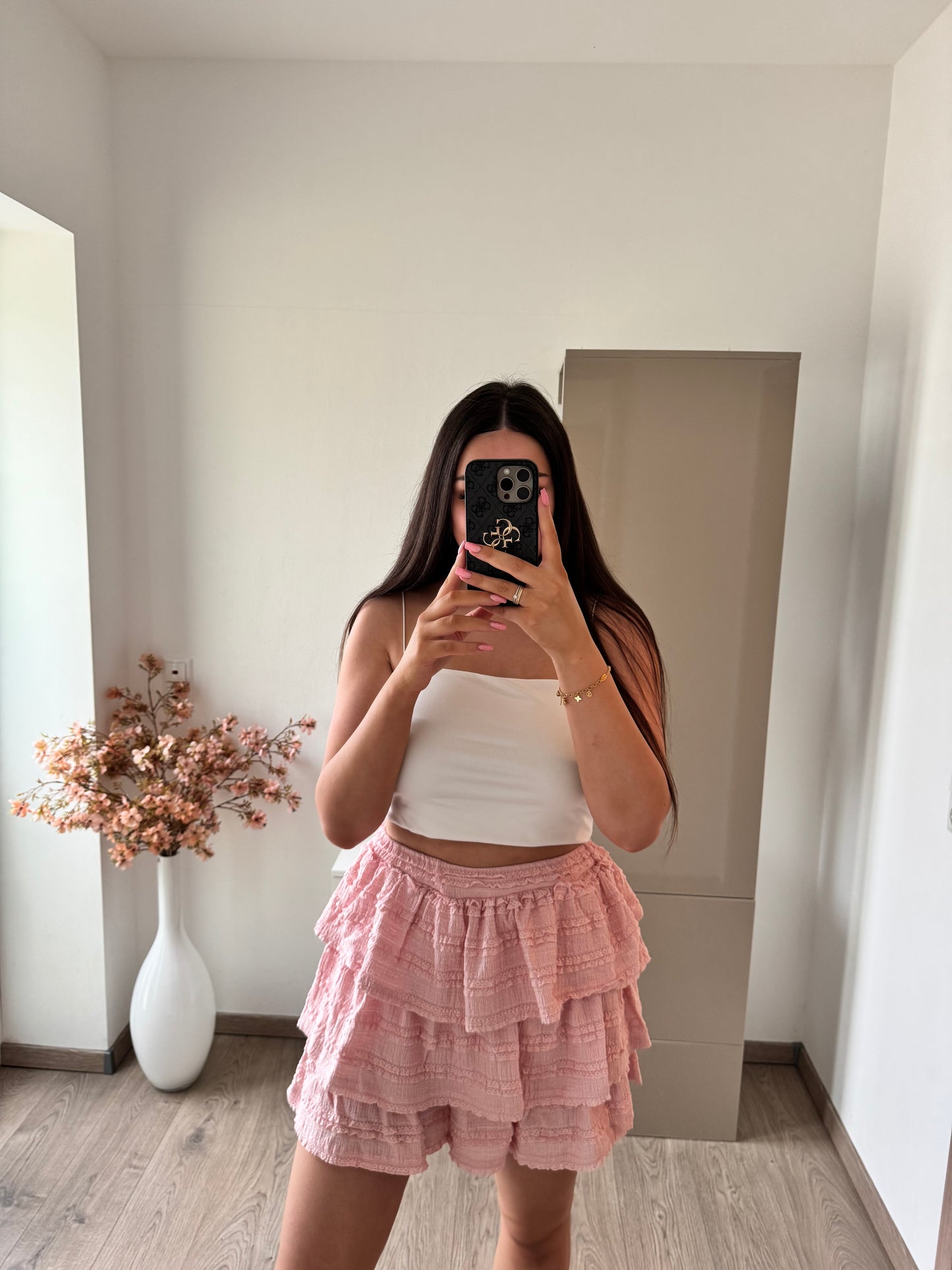 ROCK MIT VOLANT ROSA