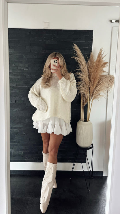 PULLOVER COZY OVERSIZE CREME