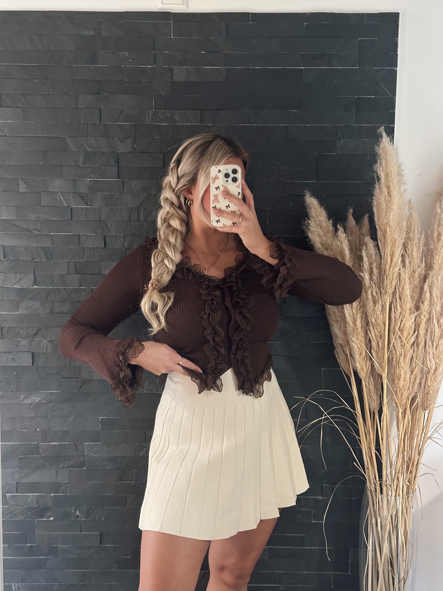 STRICKFALTENROCK PLEAT