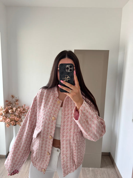 JACKE TWEED ROSA GLITZER