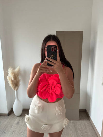 SKORT MIT 3D-BLUMEN