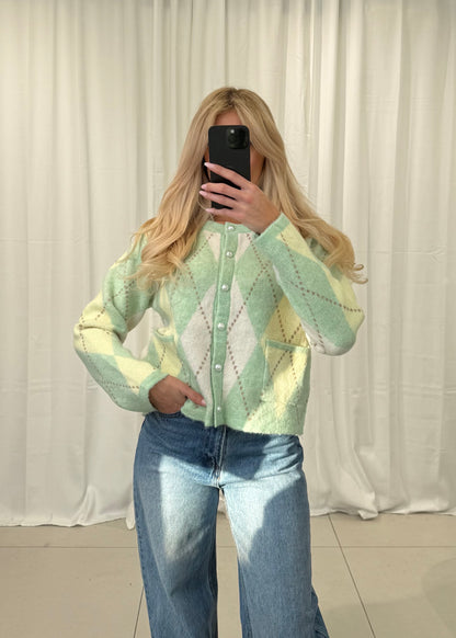 CARDIGAN MATCHA LOVE