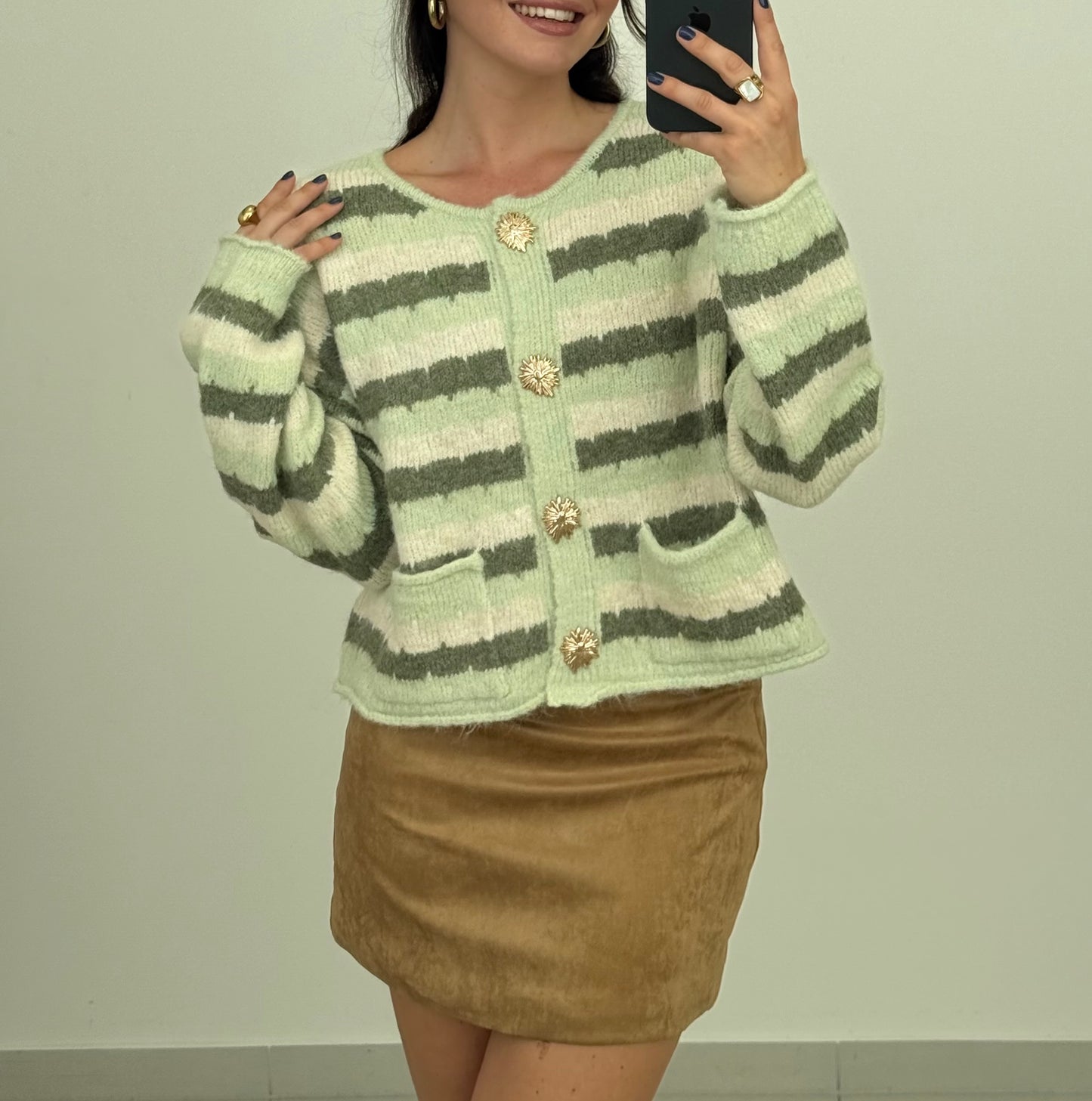 CARDIGAN GREEN LOVE