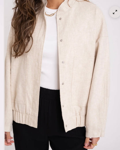 LEINENJACKE ELEGANT CHIC