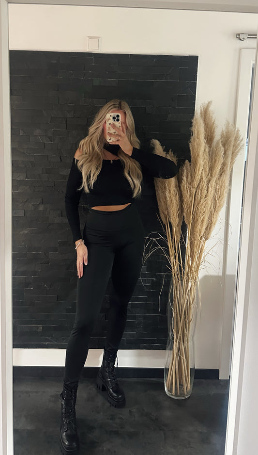 LEGGINGS SHAPE BUND BASIC – SCHWARZ