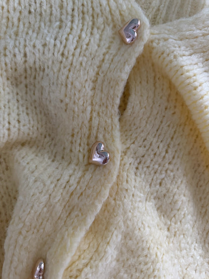 CARDIGAN AMALFI LOVE BUTTERYELLOW