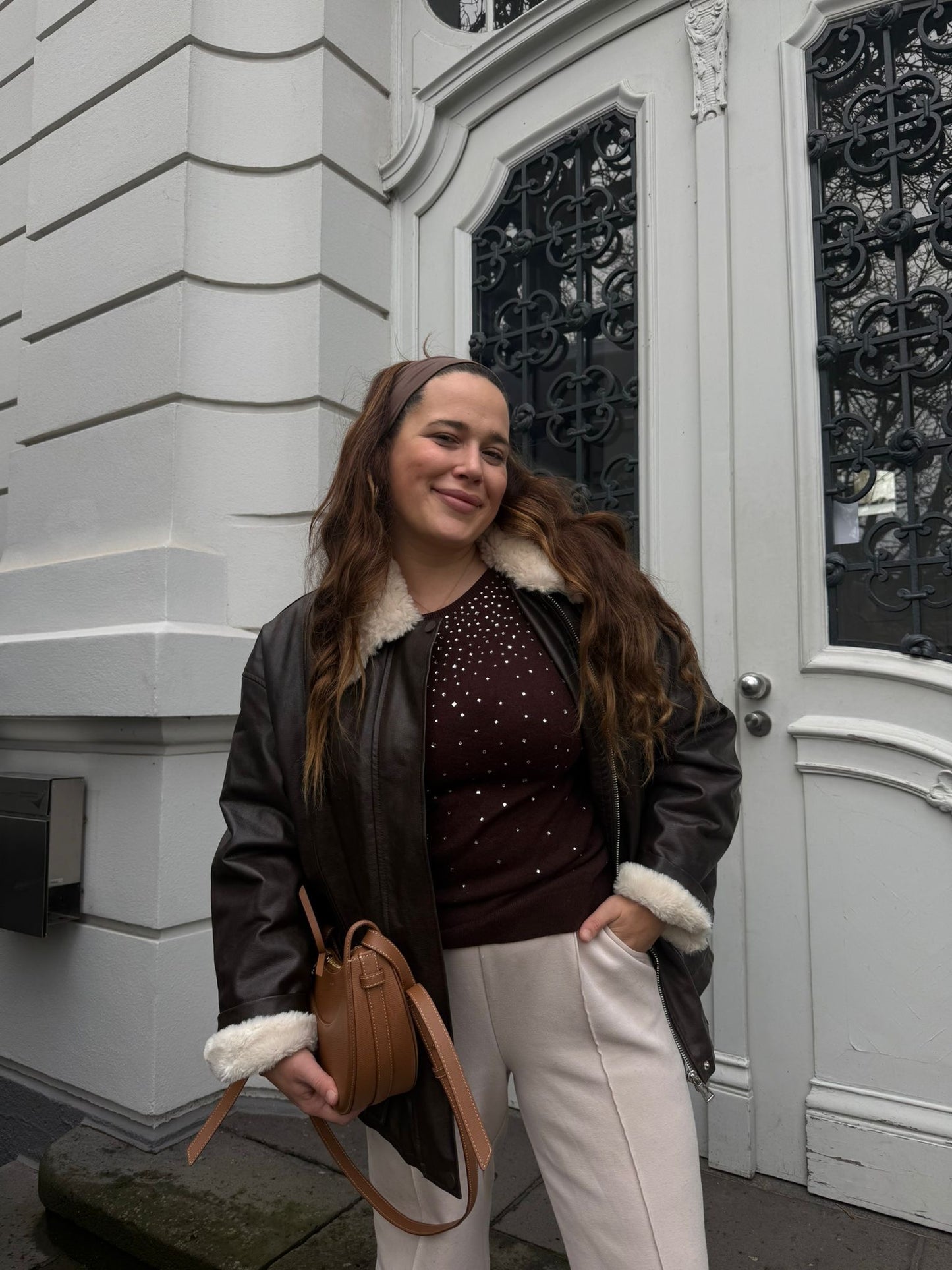 STRICKTOP GLAM STUDS – SCHOKO