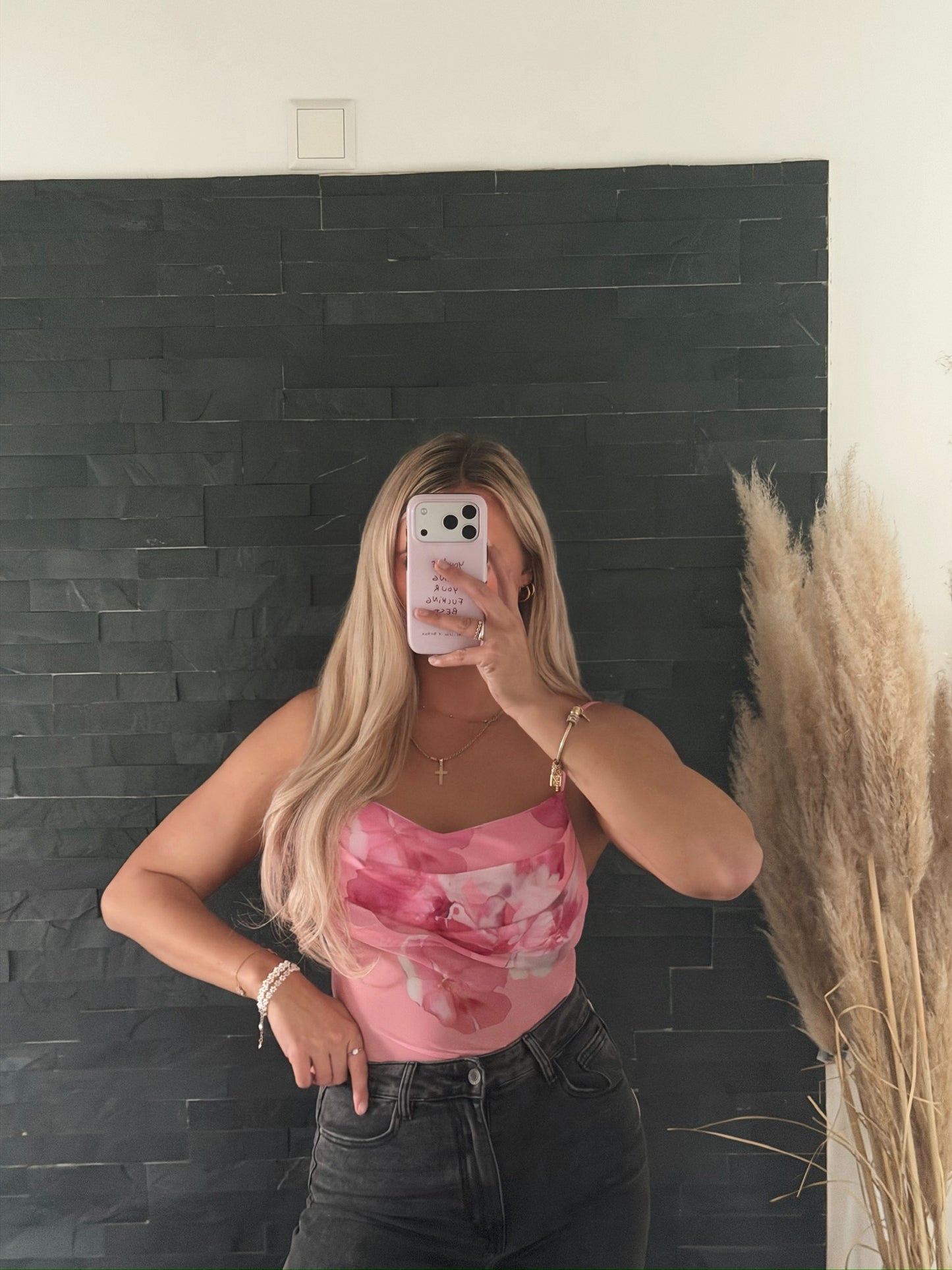 BODY PINK FLOWER MESH