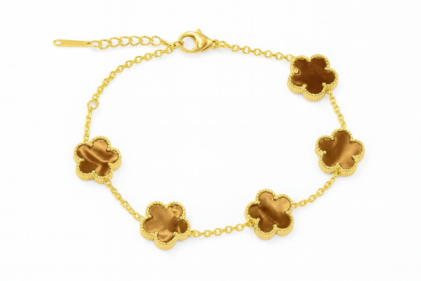 ARMBAND BROWN LUXE CLOVER