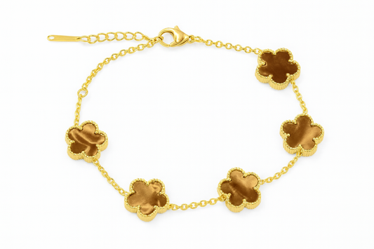 ARMBAND BROWN LUXE CLOVER