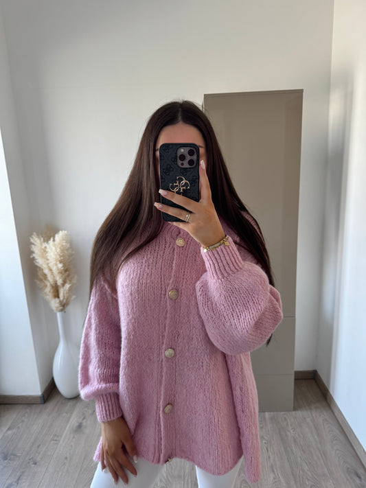 CARDIGAN OVERSIZE ROSA