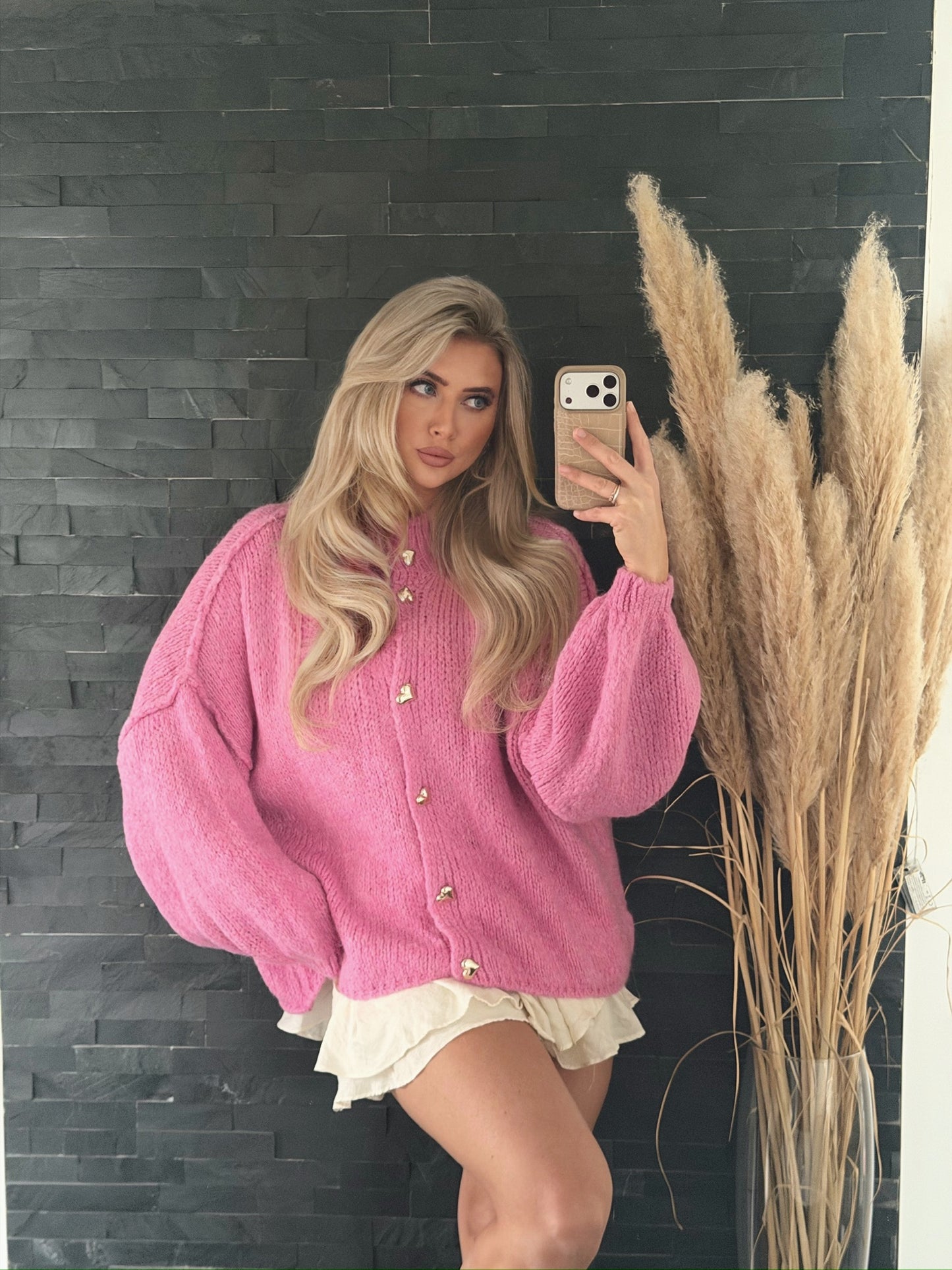 CARDIGAN AMALFI LOVE PINKY