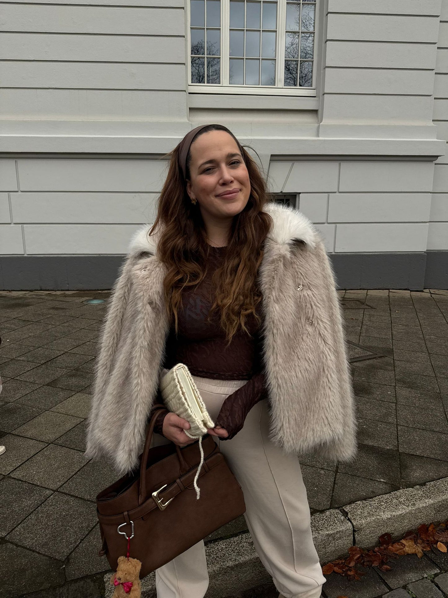 MESH TOP VELVET TOUCH BROWN