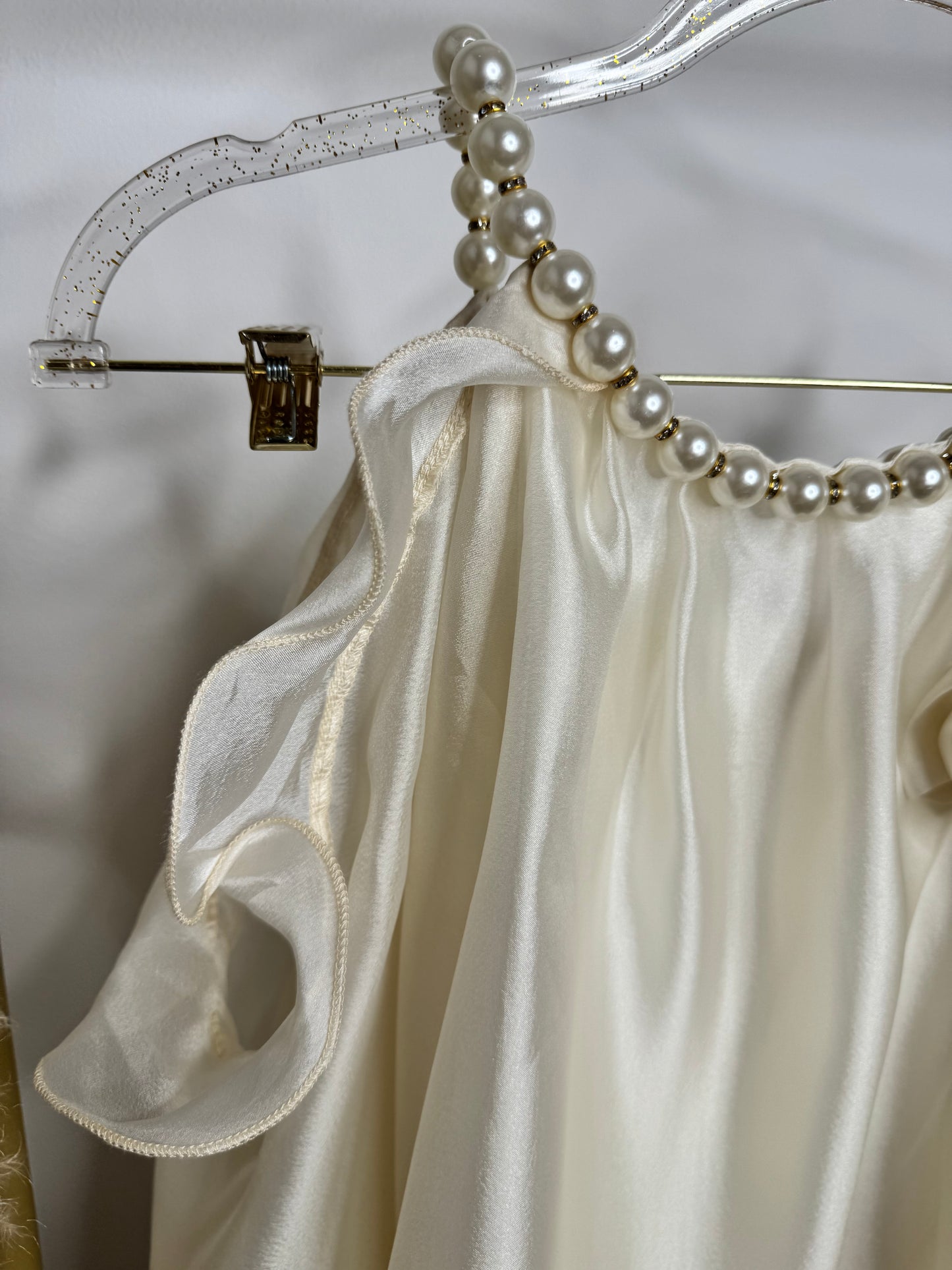 SATIN BLOUSE ROSE CREAM