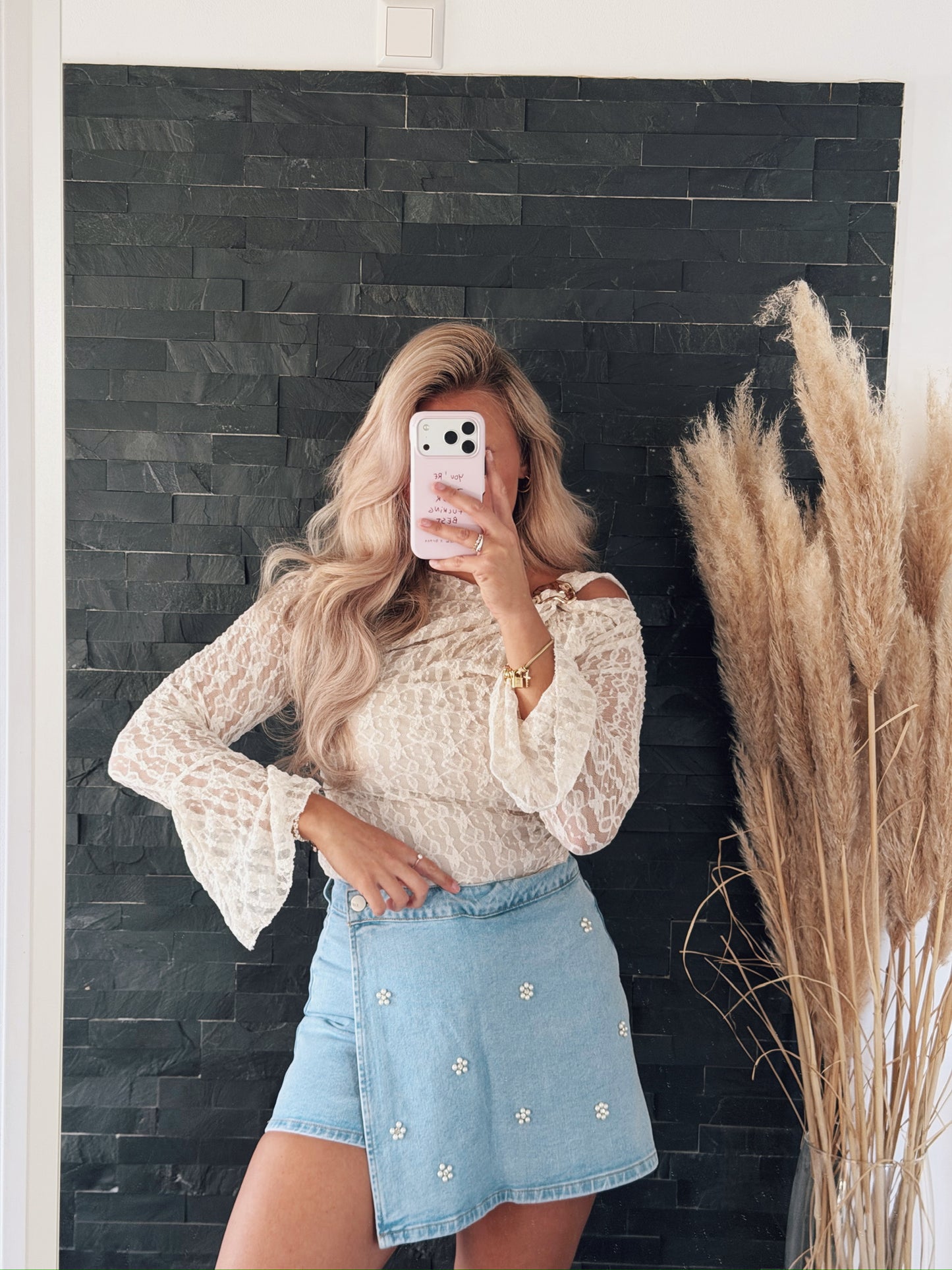 OBERTEIL LACE SLEEVE NUDE